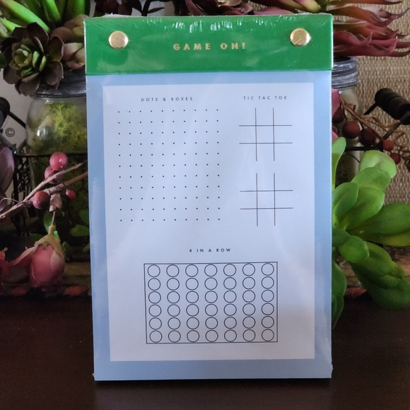 kate spade Other - Kate Spade Game Pads Dots & Boxes, Tic Tac Toe, 4 in a Row. NWT